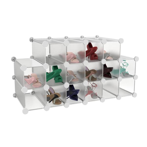 16 Piece Interlocking Storage Cubby ?Customizable and Stackable