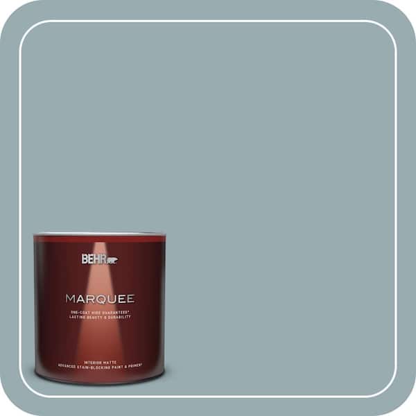 BEHR MARQUEE 1 qt. #BXC-28 Bucolic Blue Matte Interior Paint & Primer