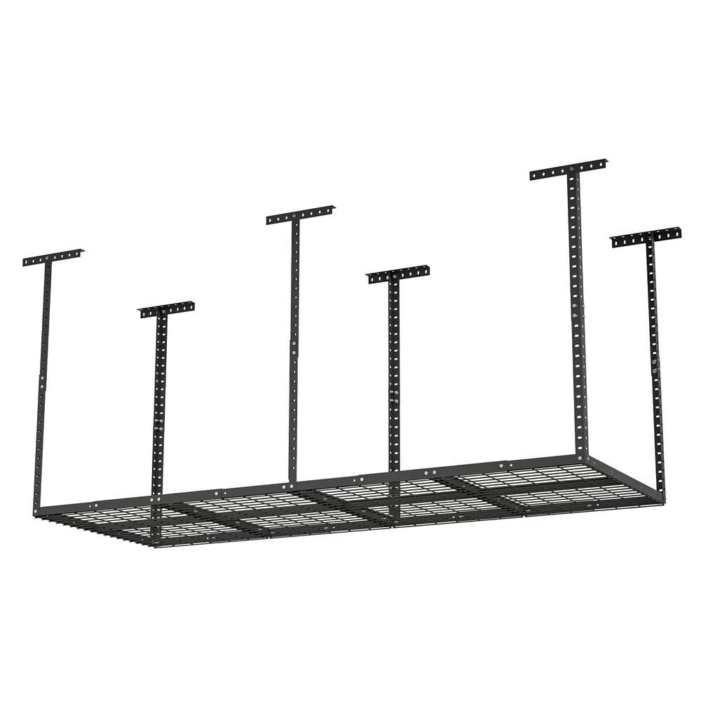 72 in. W x 45 in. H x 48.2 in. D Black Heavy-Duty Metal Height-Adjustable O