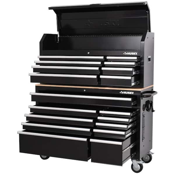 Husky Modular Tool Storage 52 in. W Black Top Tool Chest H52CH8MOD - The  Home Depot