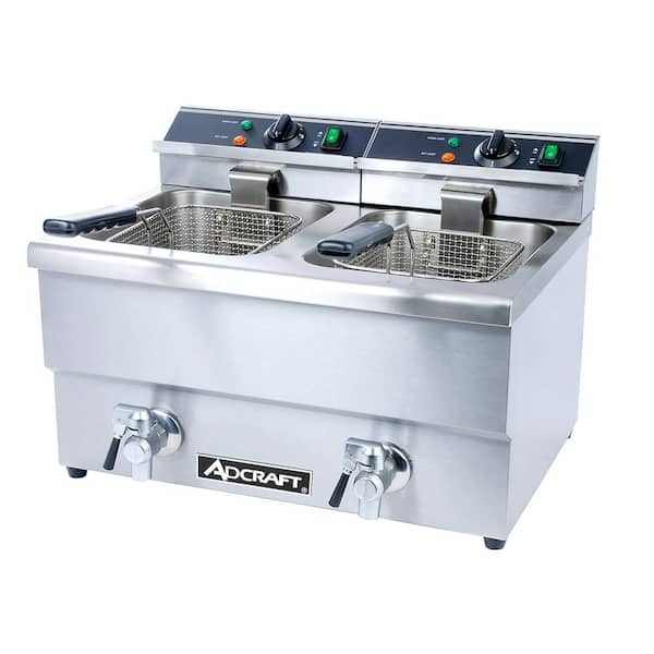 Adcraft Commercial 12 Qt. Stainless Deep Fryer
