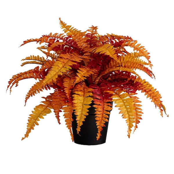 30 in. Autumn Artificial Fall Boston Fern Plant