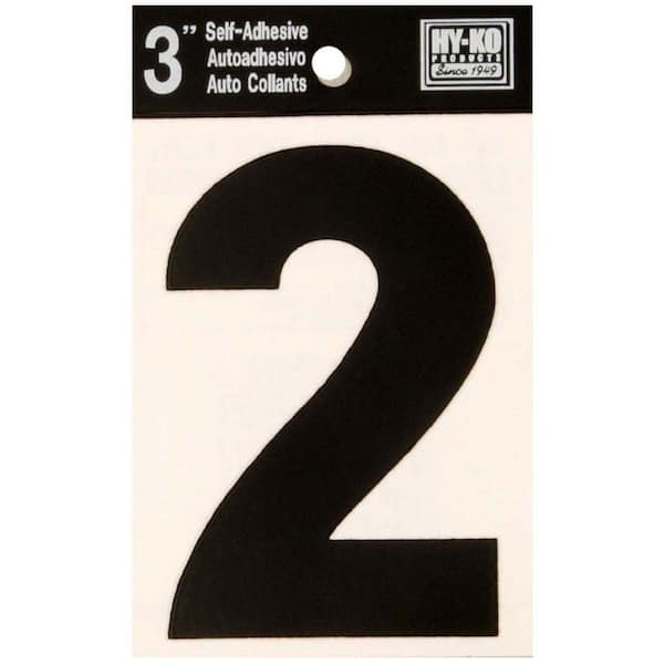 HY-KO 3 in. Vinyl Number 2