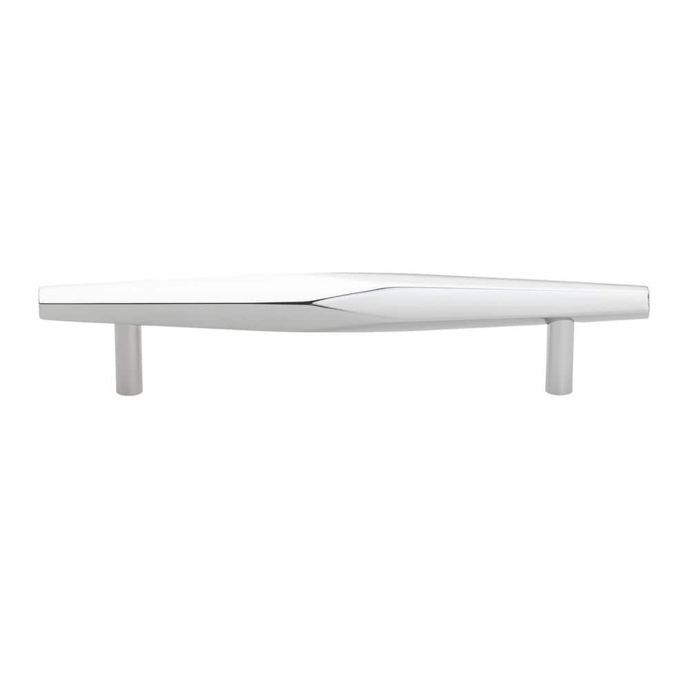 7-Inch Polished Chrome Faceted Cabinet Bar Pull