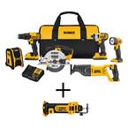 20-Volt MAX Cordless Combo Kit (6-Tool) with (2) 20-Volt 2.0Ah Batteries & Cordless Cut-Out Tool