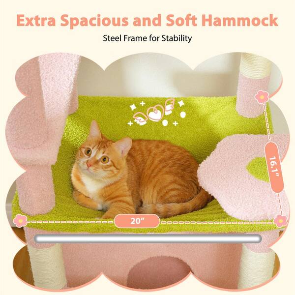 TREEDOM【SALE】プロフ確認 Foobrues Cat Tree 56 in. Cat Tower for Multiple Cats with