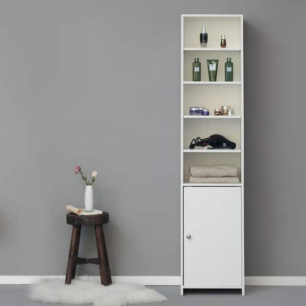 Basicwise 72 in. H x 15.75 in. W Tall Freestanding Bathroom
