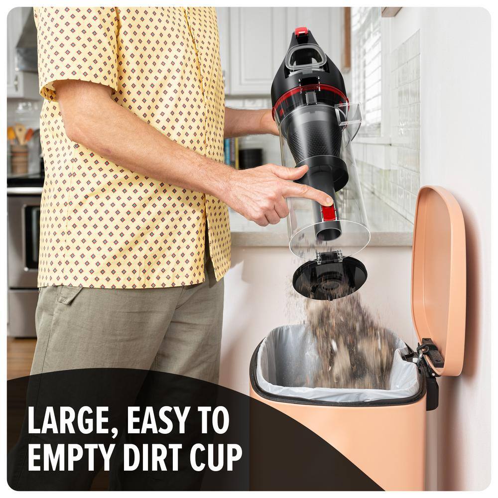 Black Bagless Upright Vacuum Cleaner with Pet Tool Kit