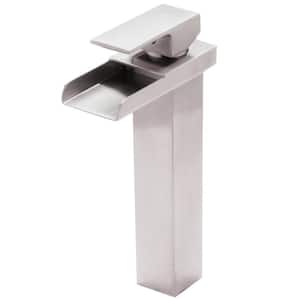 Crave Modern Single-Hole Single-Handle Bathroom Faucet in Brushed Nickel