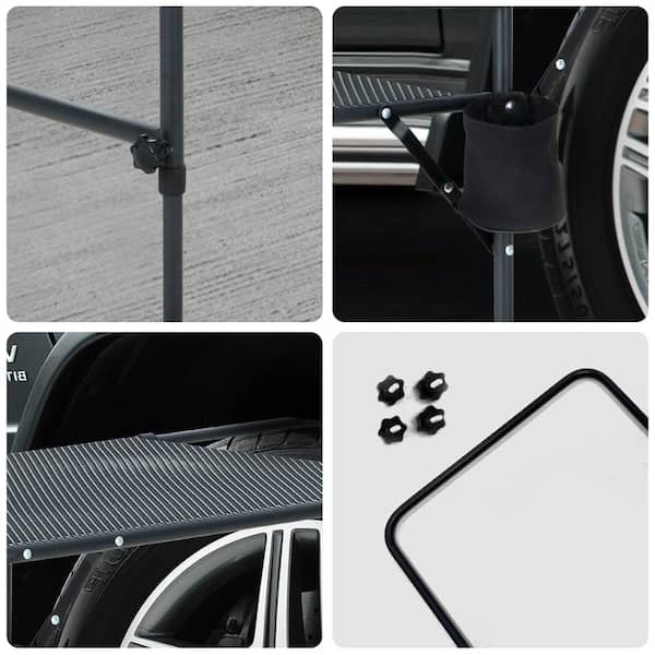 Unbranded - Tailgate Table, Tailgate Table, Car Camping, Camping Table, Vehicle Tire Mounted Table, Adjustable Height & Length