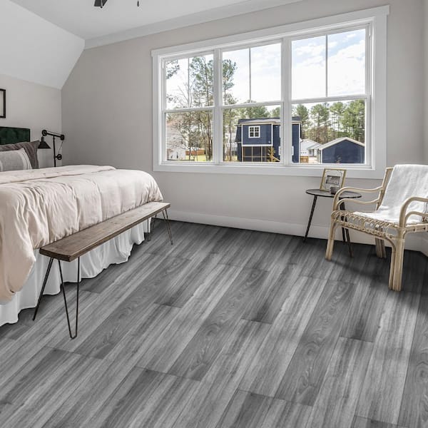 Artistic printed, blue wood, vinyl floor covering, mat for kitchen,  bedroom, kitchen mats, home des