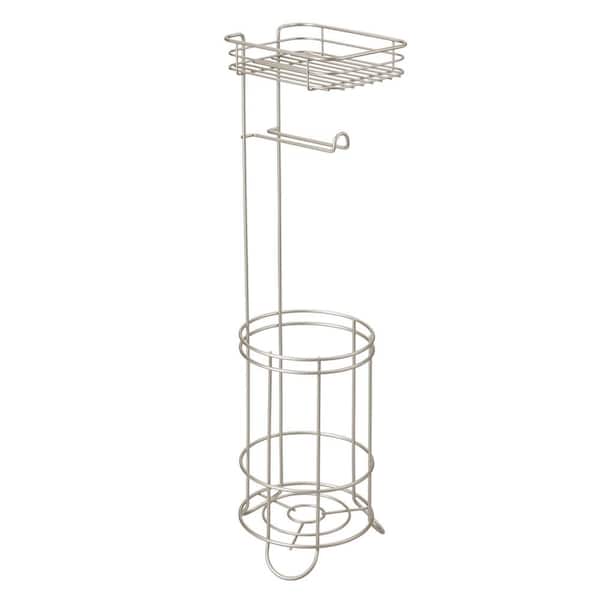 iDesign Tissue Reserve with Dispenser and Shelf Satin