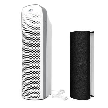 Pure Enrichment PureZone Elite 4-in-1 True HEPA Air Purifier with Smart Air Quality Monitor PEAIRTWR-RT