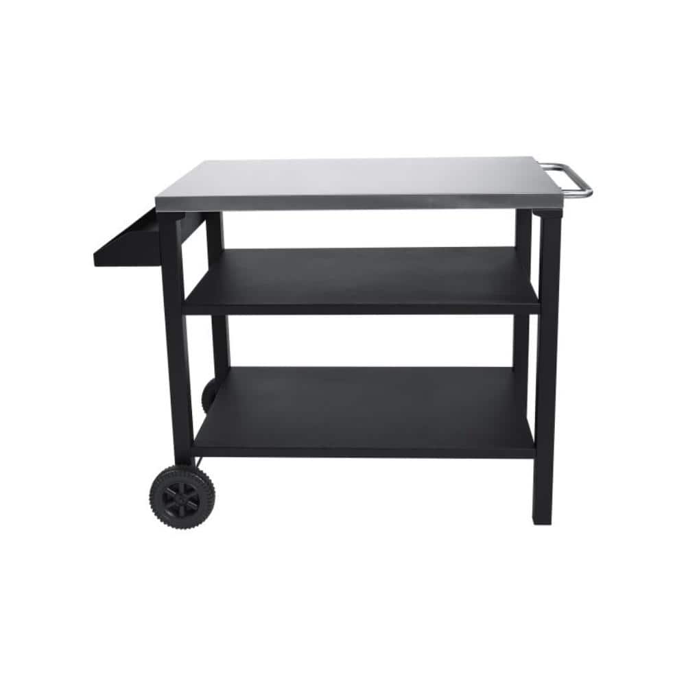 Outdoor Barbecue Cart with a Seasoning Rack and Wheels, including a Four-burner Propane Grill price history on PriceWatchPro