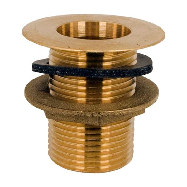 Fisher 84085 1 in. x 2 in. Brass Drain Sink Waste Socket Kit with Locknut and Washer