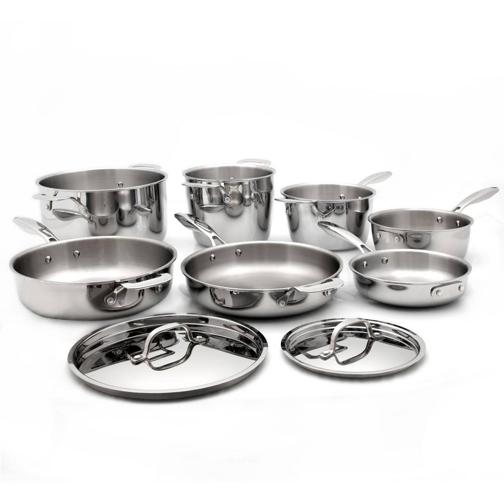 NuWave Pro-Smart 9-Piece Stainless Steel Cookware Set