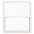 48 in. x 54 in. V-4500 Series White Single-Hung Vinyl Window with Fiberglass Mesh Screen