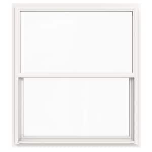 48 in. x 60 in. V-4500 Series White Single-Hung Vinyl Window with Fiberglass Mesh Screen