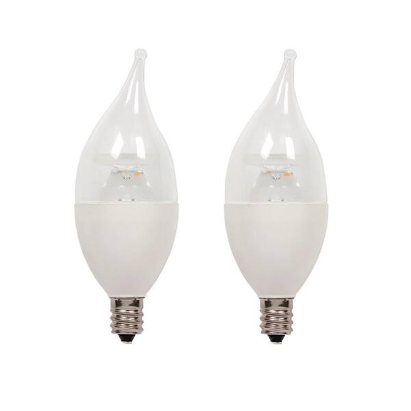 Westinghouse 40-Watt Equivalent Soft White C11 LED Light Bulb (2-Pack)