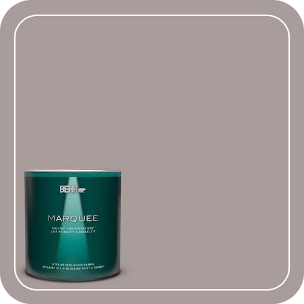 BEHR MARQUEE 1 qt. #PPU17-12 Smoked Mauve Semi-Gloss Enamel Interior Paint & Primer
