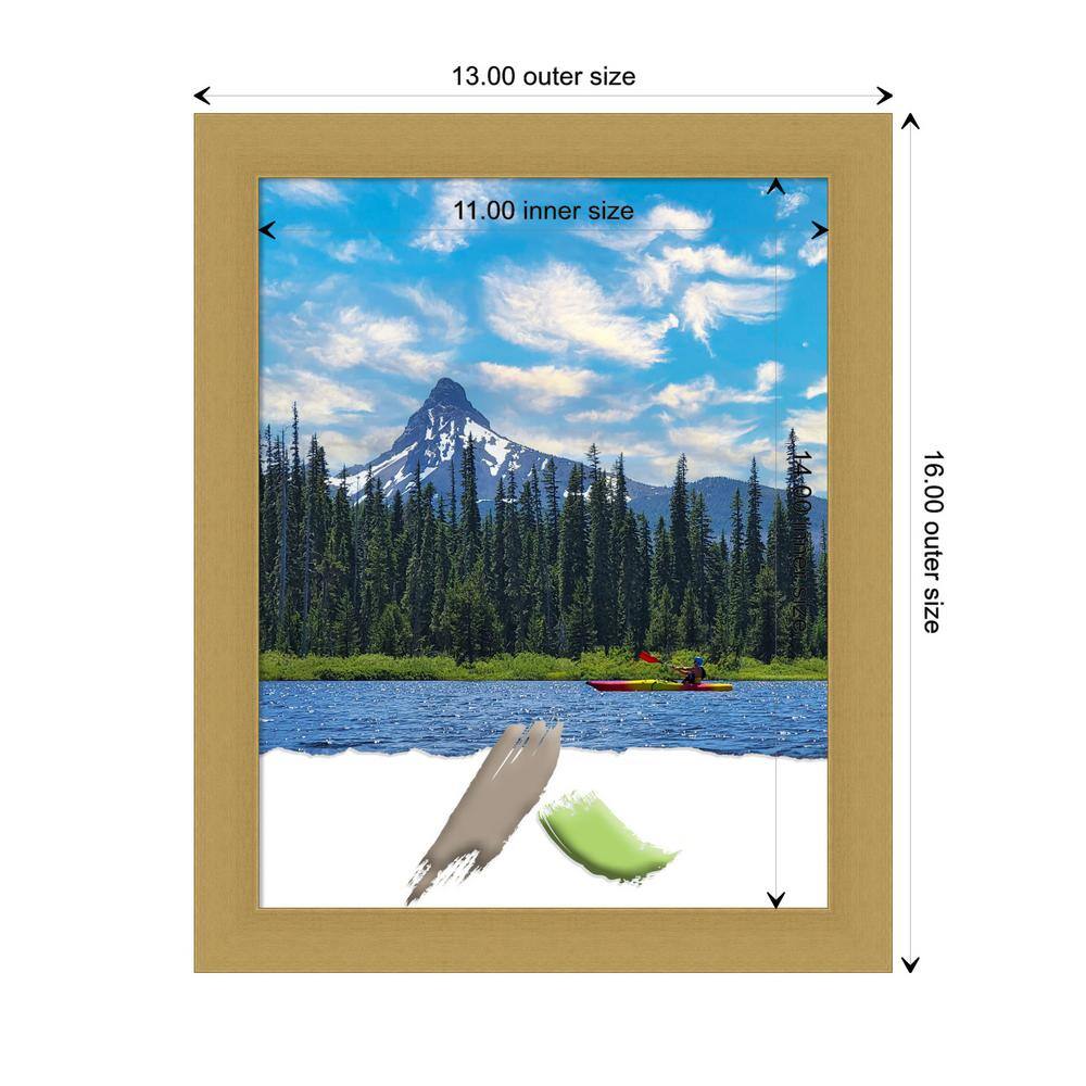 Grace Brushed Gold Narrow Polystyrene Wall Picture Frame