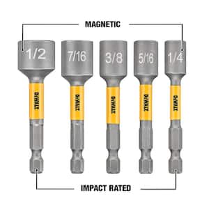 MAX IMPACT Steel Nut Driving Set with Modular Right Angle Attachment Set (5-Piece)