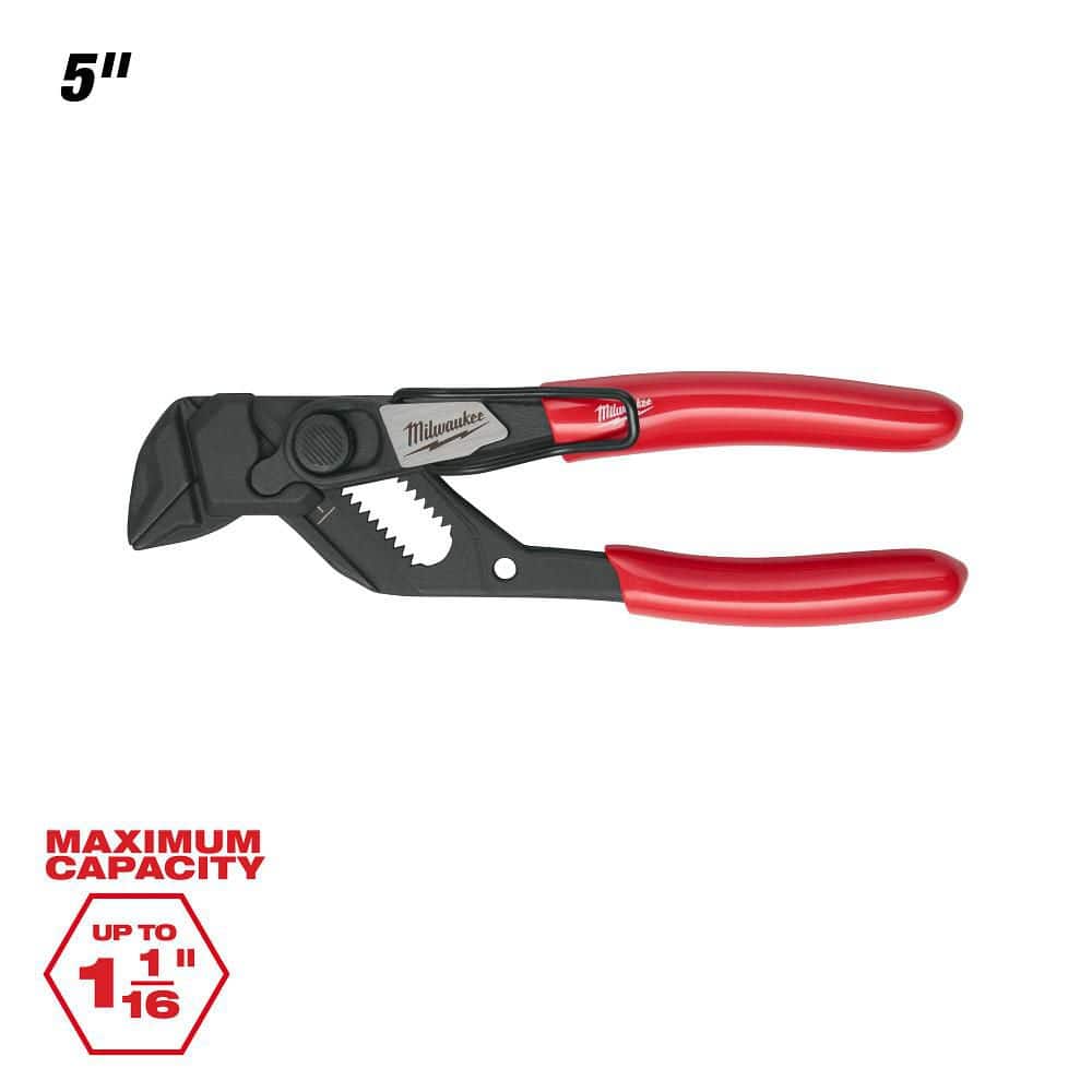 Milwaukee 5 in. Straight Jaw Pliers Wrench with Belt Clip 48-22