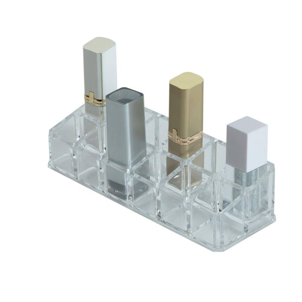 Clear Self-adhesive Floating Shelves For Cosmetics, Lipstick, And
