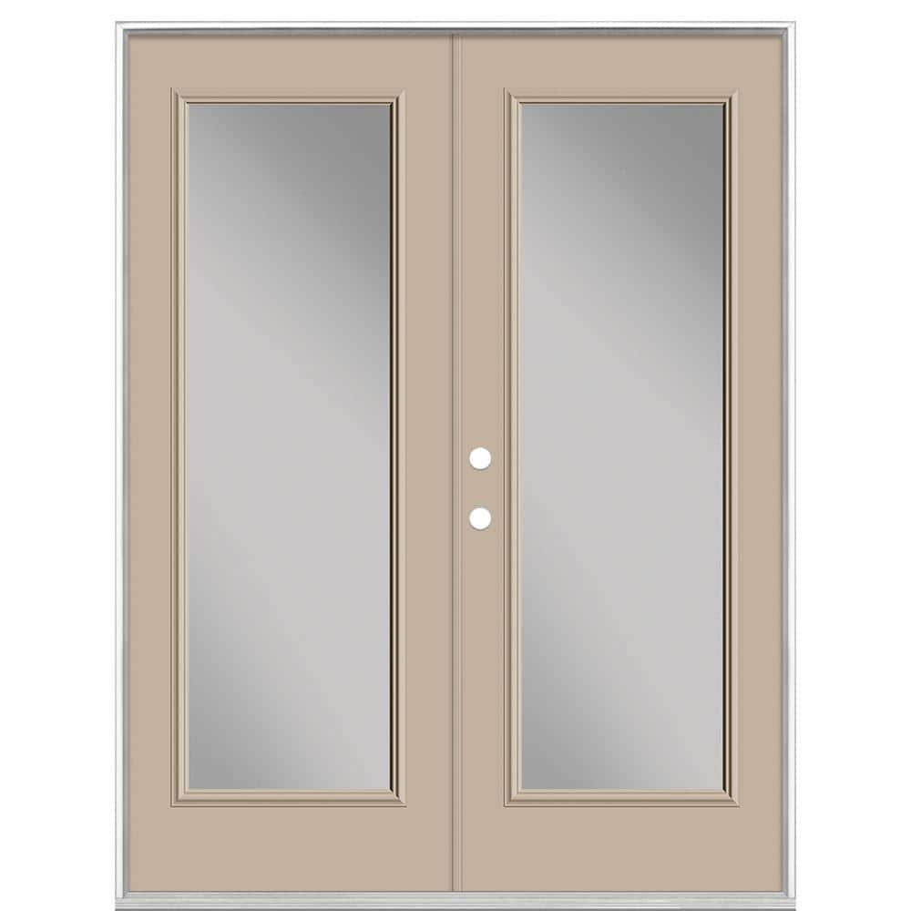 60 in. x 80 in. Canyon View Steel Prehung Right-Hand Inswing Full Lite Clear Glass Patio Door without Brickmold price history on PriceWatchPro