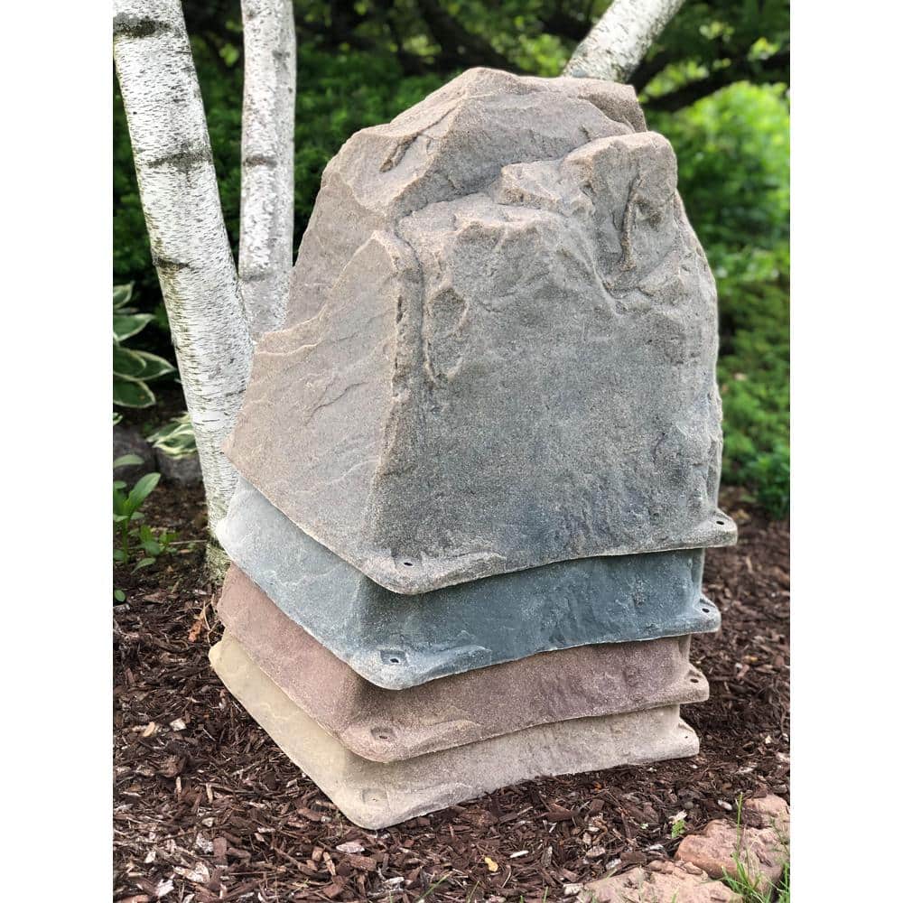 24" Brown Artificial Rock Cover for Utility Devices