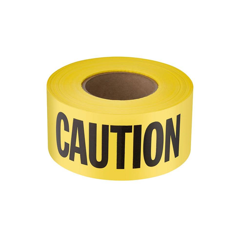 Empire Level 77-1006 Barricade CAUTION DO NOT ENTER Tape 1000-Feet by 3-Inch Yellow with Black Ink 