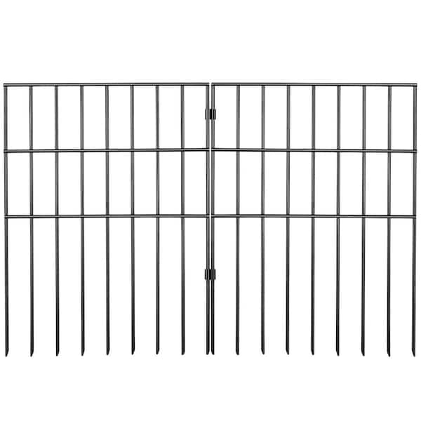 VEVOR Garden Fence No Dig Fence 17 in. H x 13 in. L Animal Barrier Fence with 1.5 in. Spike Spacing for Yard Patio 28 Pack JSWL1713INCH25Y8XV0 The Home Depot