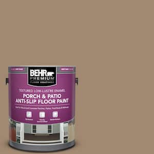 1 gal. Toffee Crunch Textured Low-Lustre Enamel Interior/Exterior Porch and Patio Anti-Slip Floor Paint