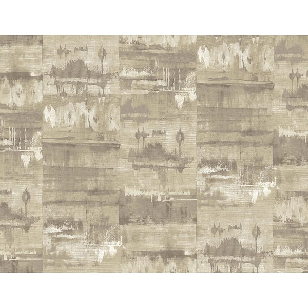 CASA MIA Concrete Brown Paper Non-Pasted Strippable Wallpaper Roll (Cover 60.75 sq. ft.)