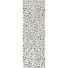 Sebastian Leopard Print Gray 2 ft. x 10 ft. Runner Rug