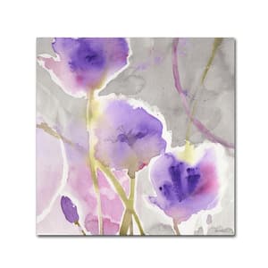 18 in. x 18 in. "Deep Purple" by Sheila Golden Printed Canvas Wall Art