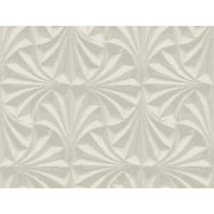 Sculpted Taupe Fans Wallpaper