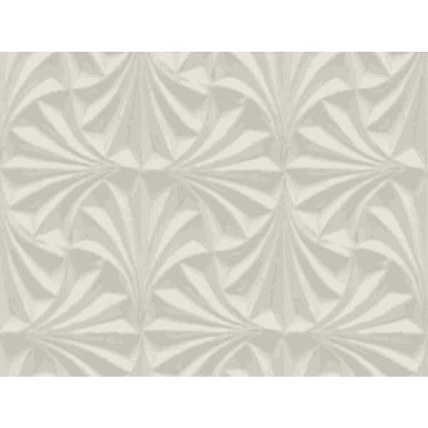 Sculpted Taupe Fans Wallpaper