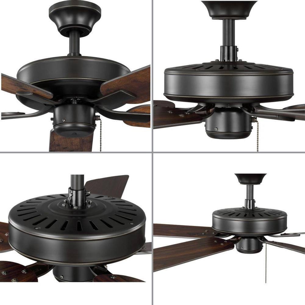Antique Bronze 52'' Ceiling Fan with Reversible Blades