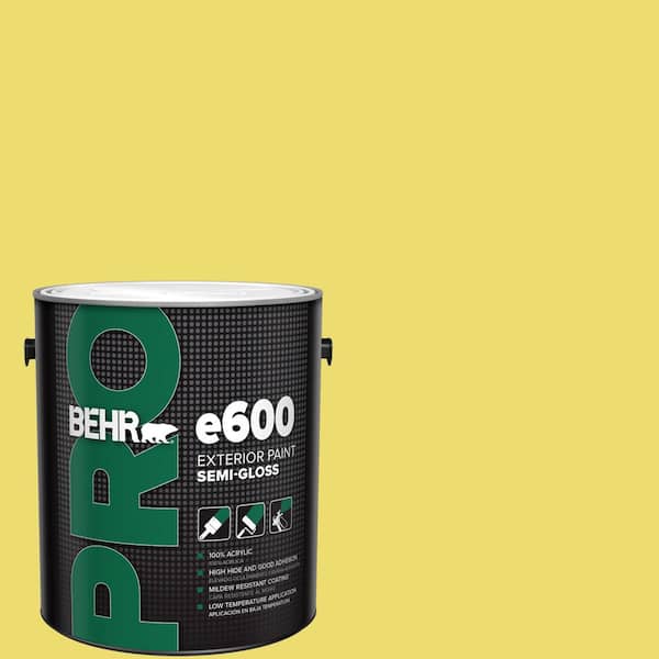BEHR PRO 1 gal. #T15-15 Plastic Lime Semi-Gloss Exterior Paint