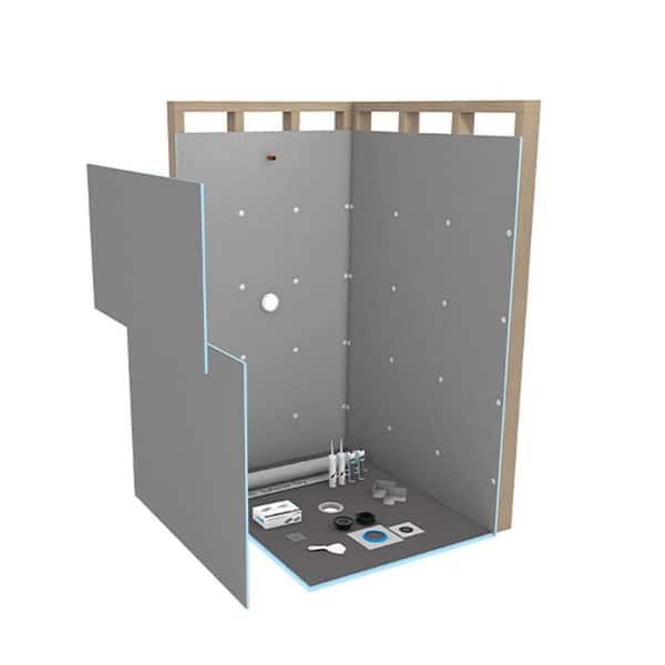 Fundo Curbless 36 in. W x 60 in. L Shower Kit