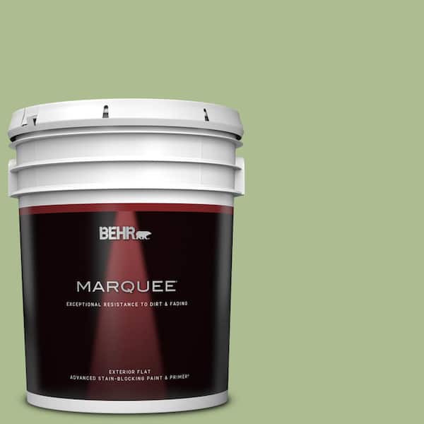 BEHR MARQUEE 5 gal. #M370-4 Chervil Leaves Flat Exterior Paint & Primer