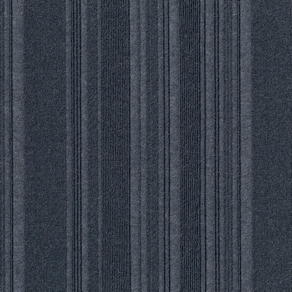 Foss Adirondack Ocean Blue Commercial 24 in. x 24 Peel and Stick Carpet Tile (15 Tiles/Case) 60 sq. ft.