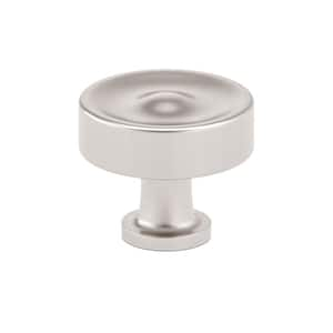 Arezzo Collection 1-3/8 in. (35 mm) Brushed Nickel Traditional Cabinet Knob