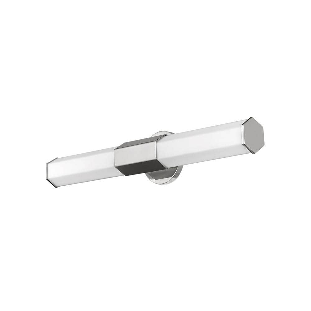 Polished Nickel Cylinder Outdoor Wall Light with Etched Glass