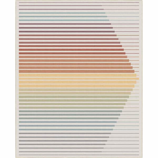 Apollo Odyssey Modern Geometric, Multi 3 ft. 3 in. x 5 ft. Area Rug