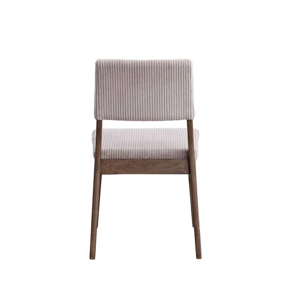 Acme Furniture Seda Dusty Mauve Corduroy and Walnut Side Chair