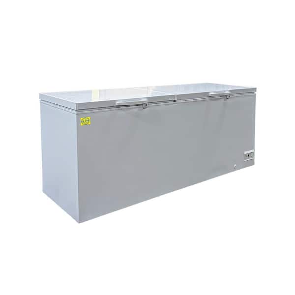 Elite Kitchen Supply 92 in. 26.68 cu. ft. Manual Defrost Solid Top Commercial Chest Freezer BD820 in White