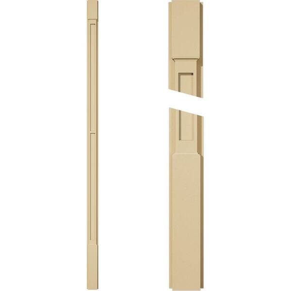 Ekena Millwork 2 in. D x 4 in. W x 102 in. L Primed Polyurethane Pilaster 1-Pack
