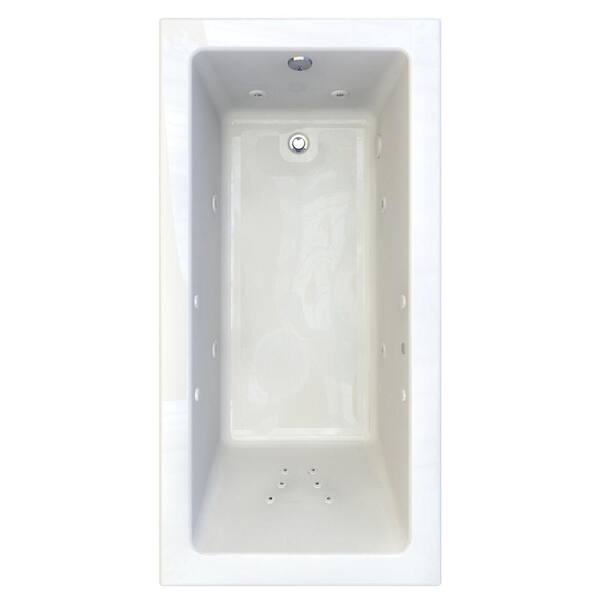 American Standard Studio EcoSilent 6 ft. x 36 in. Whirlpool Tub with 4 in. Edge Profile in White